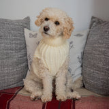 All Pet Solutions Luxury Knitted Cream Dog Jumper - Small