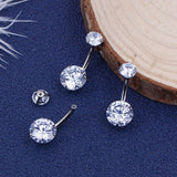 Internally Treaded Titanium Belly Ring 5 Pack - Set 2