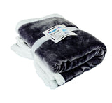 Blanket Flannel With Sherpa 200x200cm - Grey