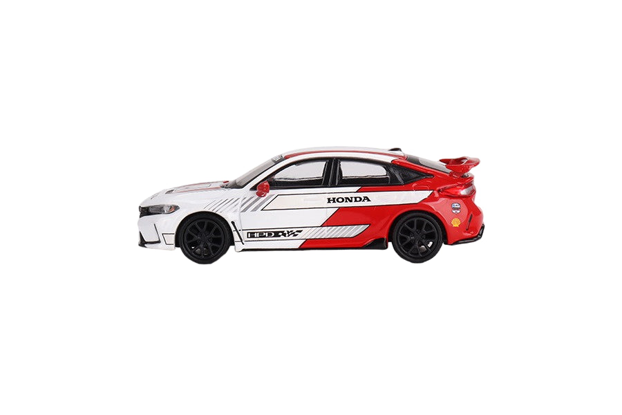 Mini GT Honda Civic Type R #2 2023 Pace Car White 1:64 Model