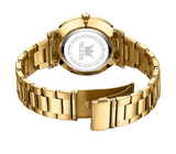 OLEVS Men's Gold Big Face Stainless Steel Analog Quartz Watch