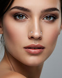 Solid Titanium Nose Piercing - 4 Piece