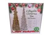 Collapsible Christmas Tree with Baubles 1.2m
