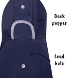 AllPetSolutions Reflective Waterproof Dog Rain Coat Dark Blue - L