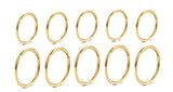 Stainless Steel 10 Piece Gold Septum Piercings
