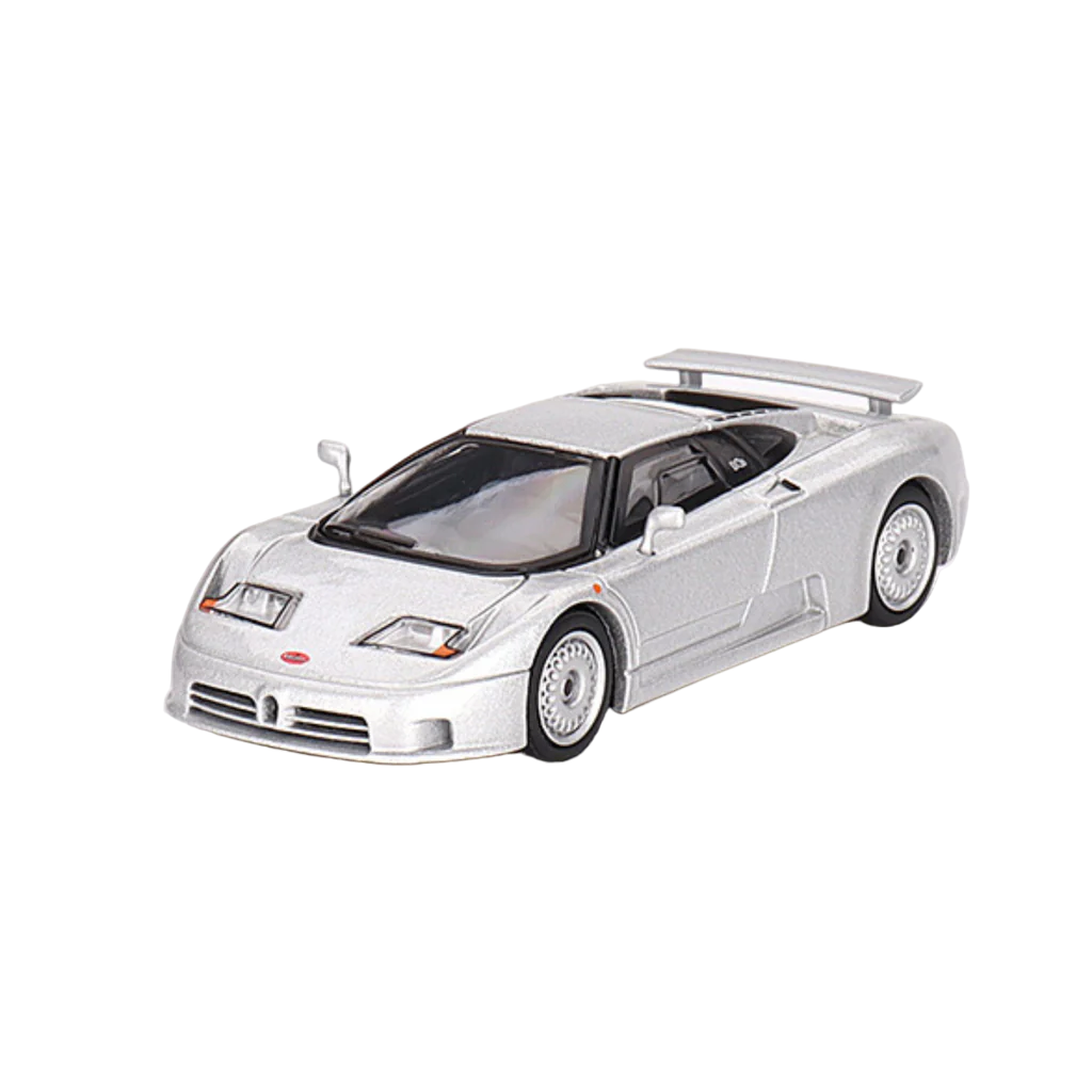 Mini GT Bugatti EB110 GT Grigio Chiaro 1:64 Model