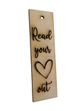 Wooden Read Your Heart Out Bookmark