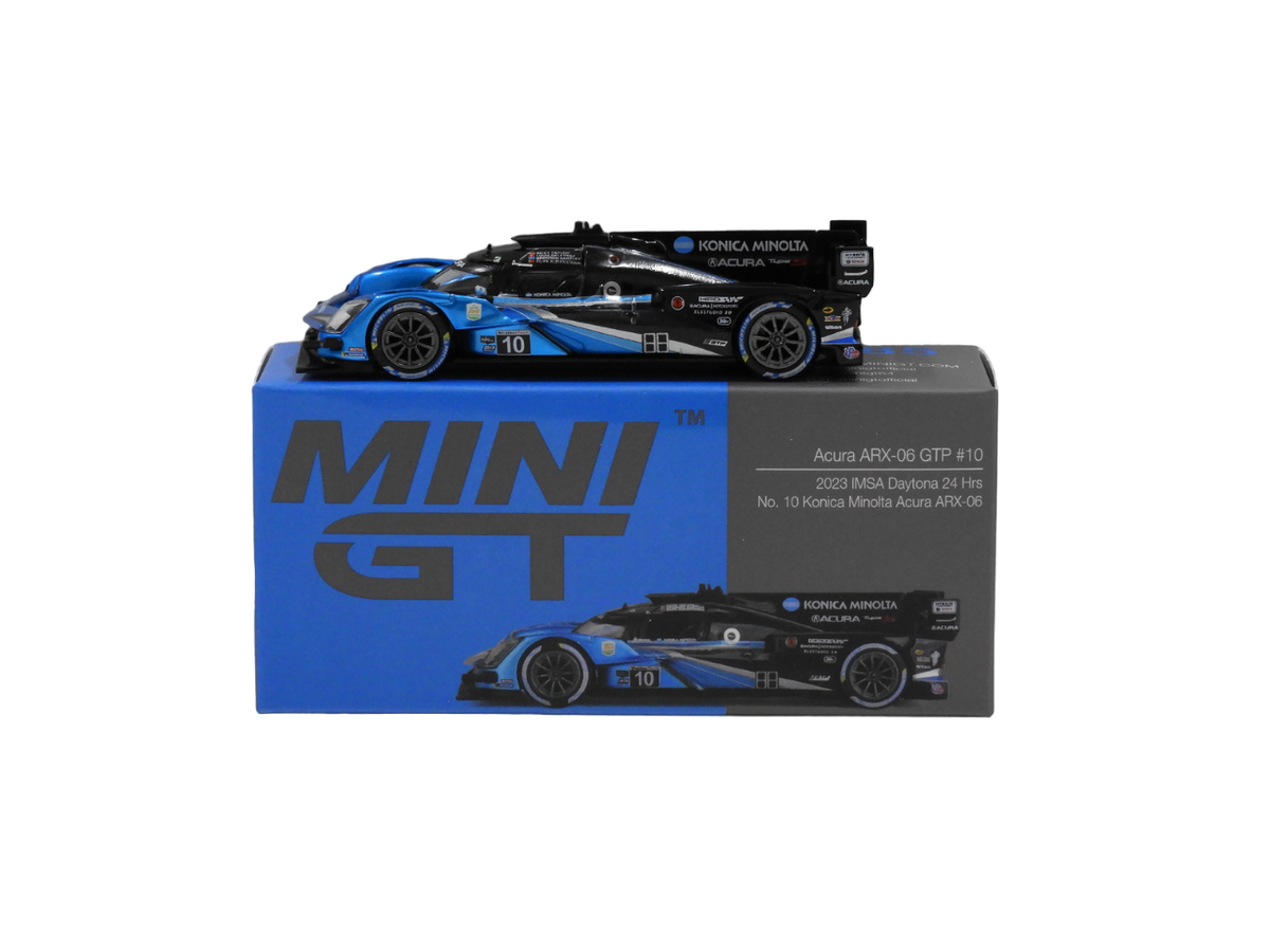 Mini GT Acura ARX-06 #10 Konica Minolta Acura IMSA Daytona 1:64 Model