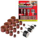 Dekton 20 Piece Sanding & Drum Kit Set