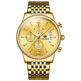 OLEVS Men's Gold Luxury Chronograph Watch