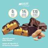 No Sugar Company Collagen Bar Chocolate Peanut Butter 40g x 12