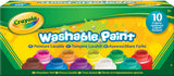 Crayola 10ct Washable Kids Paint - 54-2395