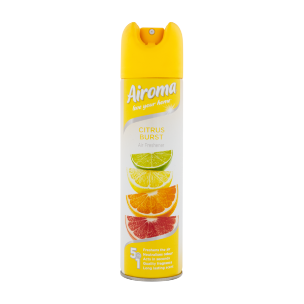 Airoma - Citrus Burst Aerosol Air Freshener 210ml