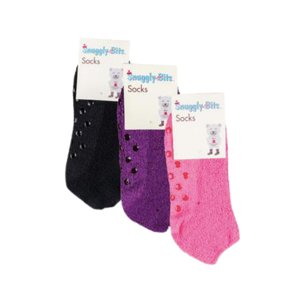 Snuggly Bits Socks - Assorted Fluffy Socks with Grip