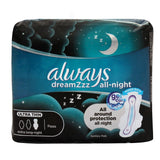 Always Ultra Mesh Extra Long Night Pads Black 7's