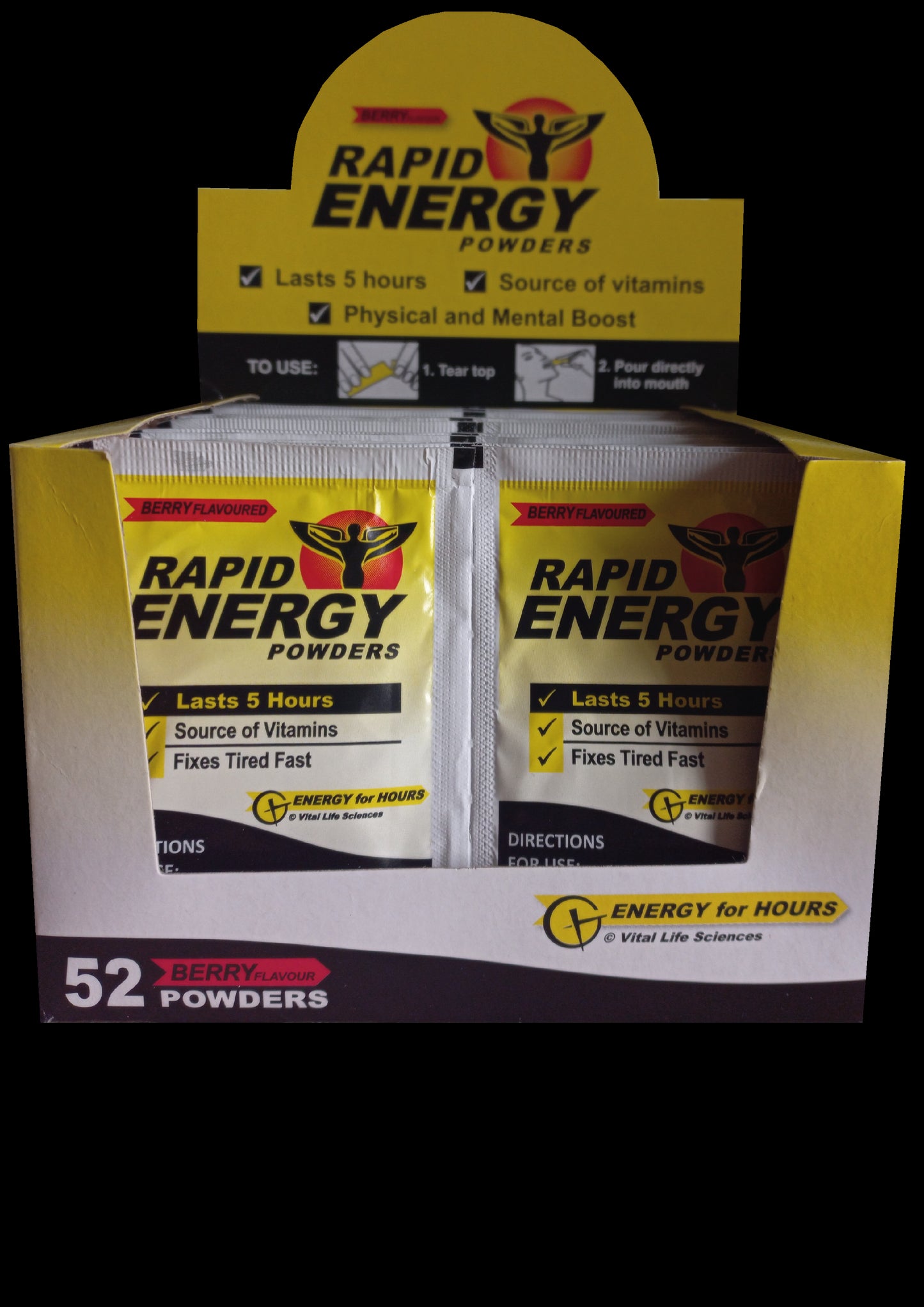 Rapid Energy Powders box of 52 sachets