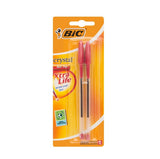 BIC 2 Pieces Blister Medium BallPoint Pens Red