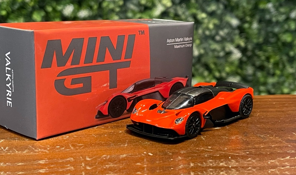 Mini GT Aston Martin Valkyrie Maximum Orange 1:64 Model