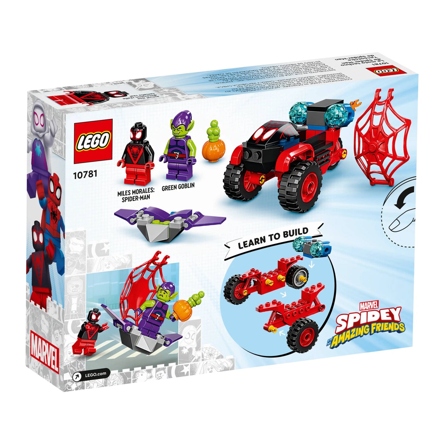 LEGO 10781 Marvel Miles Morales Spider-Man's Techno Trike