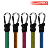 DEKTON 24" Flat Bungee with Carabiner Hook