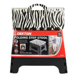 DEKTON 32cm Zebra Print Step Stool