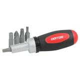 DEKTON 37PC Stubby Ratchet Screwdriver and Bit Set