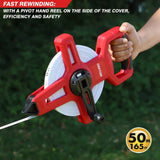 DEKTON 50m Fibreglass Surveyor Tape with Handle
