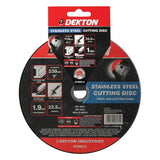 DEKTON 230mm Stainless Steel Cutting Disc - Ultra Thin