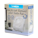 Breeze Mini Table Fan USB Powered