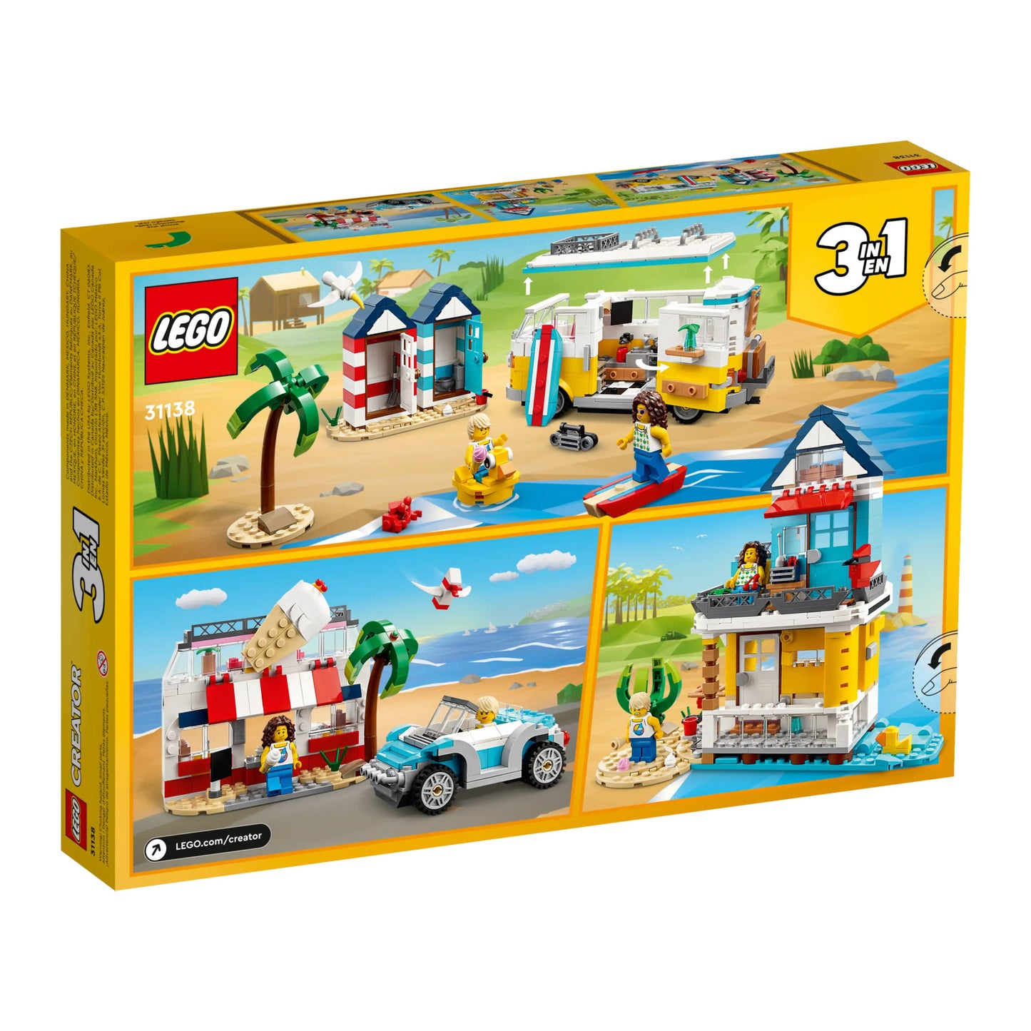 LEGO 31138 Creator 3-in-1 Beach Camper Van