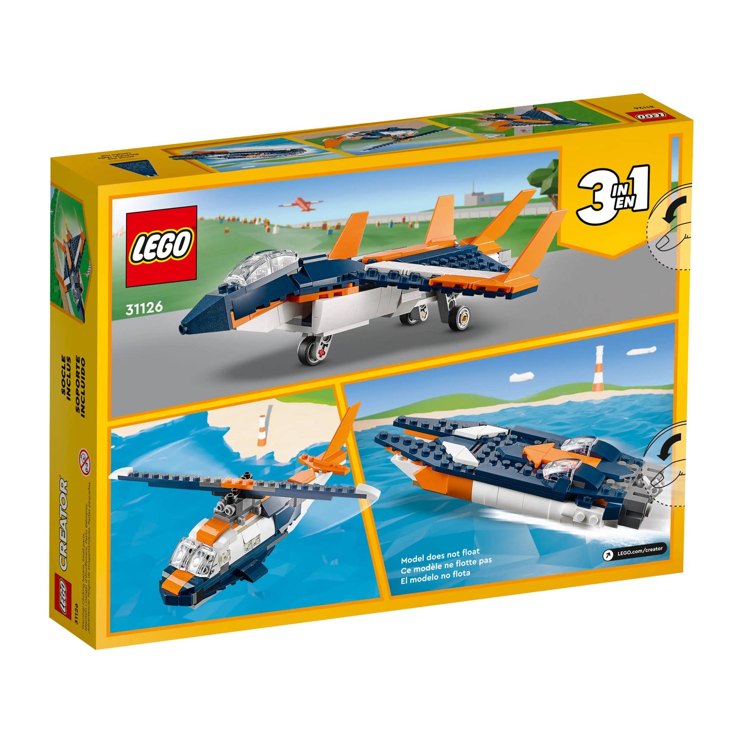 LEGO 31126 Creator 3-in-1 Supersonic Jet