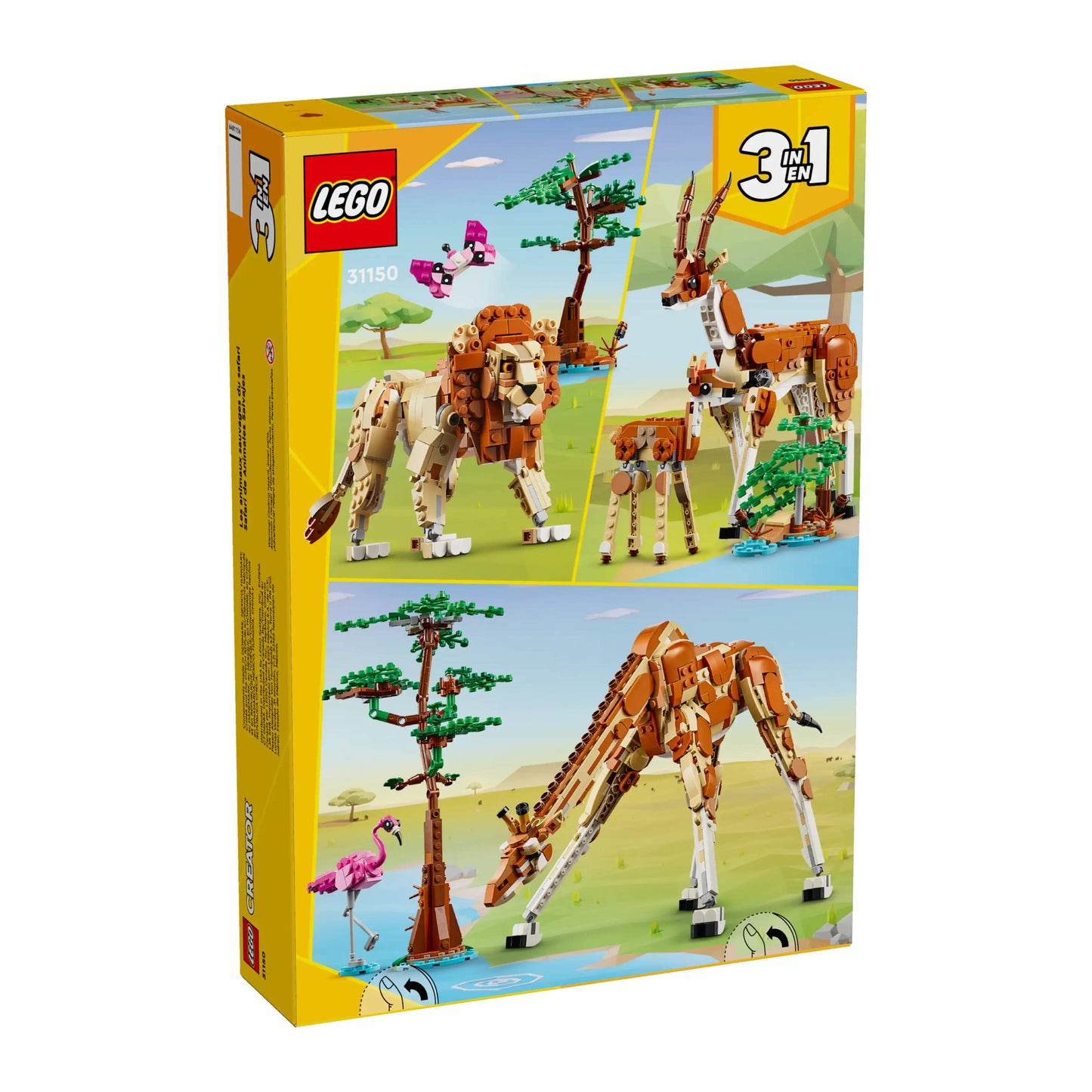 LEGO 31150 Creator 3-in-1 Wild Safari Animals