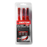DEKTON 3PC Mini Wire Brush