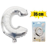 Silver Letter Helium Balloon 35cm