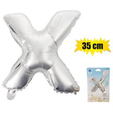 Silver Letter Helium Balloon 35cm