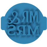 Hubbe Bold Mr & Mrs Cookie Embosser