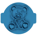 Hubbe Teddy with Hearts Cookie Embosser