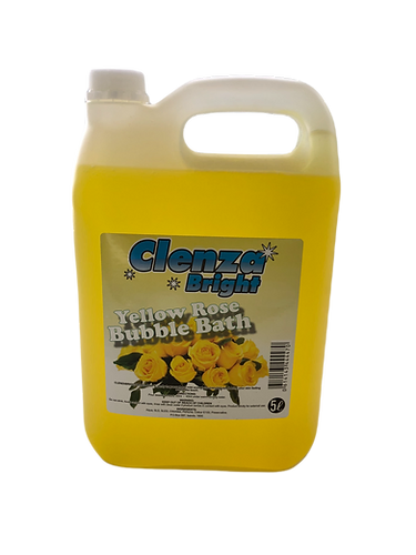 Clenza Bright Yellow Rose Bubble Bath 5Lt