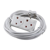 Extension Cord White 1.50mm  3m Double 10A EE1  68