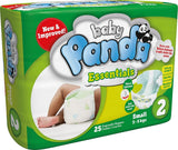 Baby Panda - 25 Essentials Nappies - Size 2 - Small