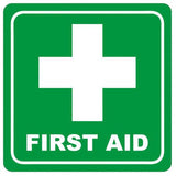 Parrot Products: Green First Aid Symbolic Sign on White ACP 15cm*15cm SN4114