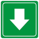 Parrot Products: Green Arrow Symbolic Sign on White ACP 15cm*15cm SN4115