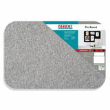Parrot Notice Board - Adhesive Pin Board No Frame (600 x 450mm) - Grey  BD0320L