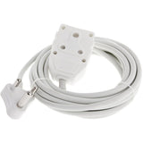 Eurolux Extension Cord White 1.50mm  5M Double 16A EE4  136