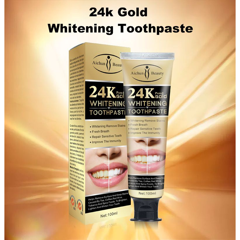 AiChun 24k Gold Whitening Toothpaste – Hubbe Central