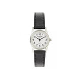 Constant Ladies White Dial Black Strap Analogue Watch