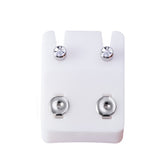 Birthstone Stainless Steel Surgical Stud Earrings -