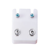Birthstone Stainless Steel Surgical Stud Earrings -