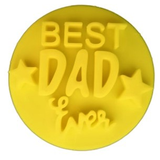 Hubbe - Cookie Embosser - Best Dad Ever with Stars