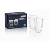 Delonghi 2 Glass Latte/Macchiato SET DLSC312